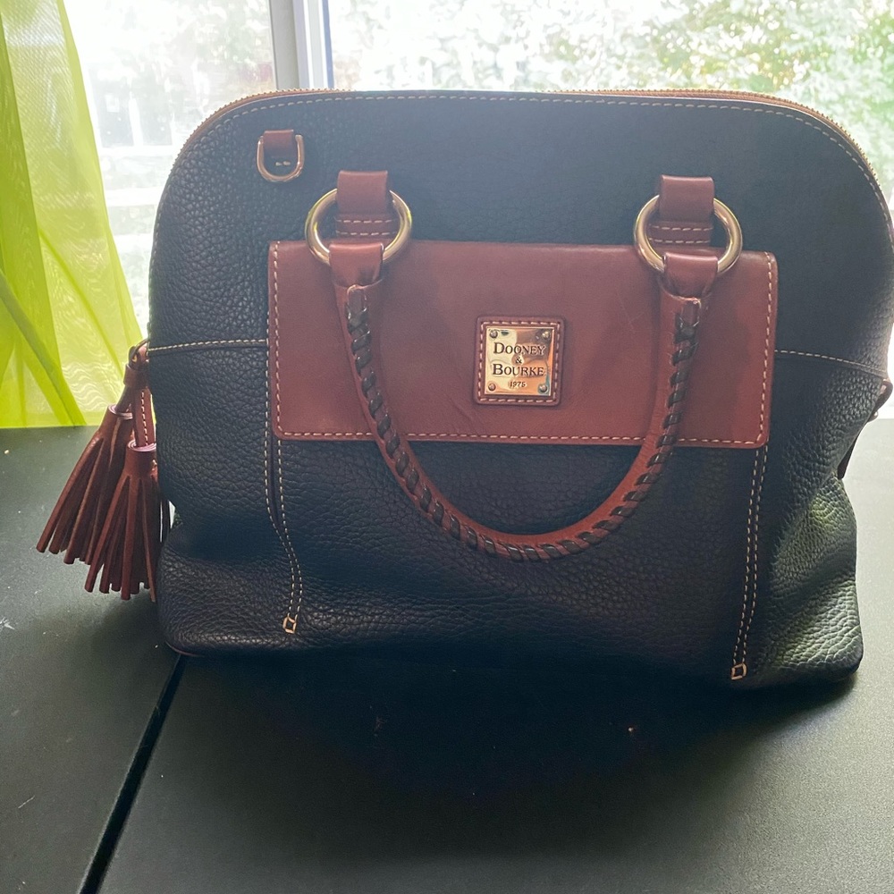 Dooney & Bourke Navy blue leather purse